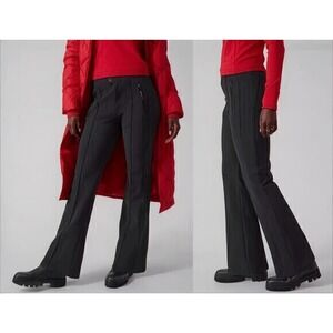 New Athleta Womens Snow Pant Black Plus Sz 24 Glacier High Rise Flare Waterproof